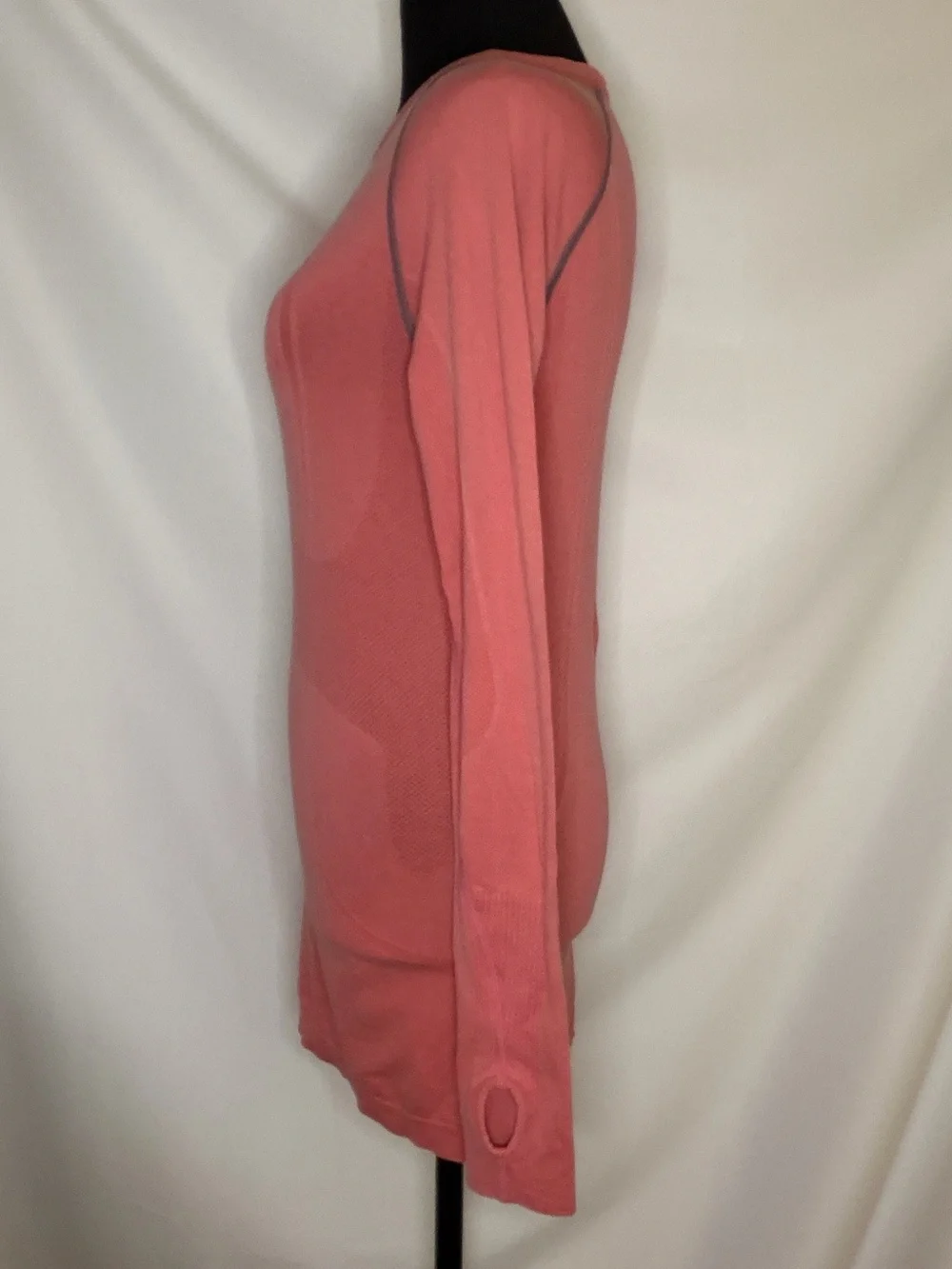RARE CORAL/GREY LULULEMON SWIFTLY TECH LONG SLEEVE